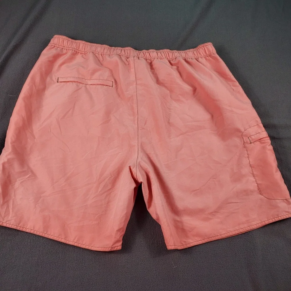The Territory Ahead Mens XXL Salmon Pink Mesh Lined‎ Swim Trunks Board Shorts